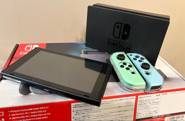 Nintendo Switch 本体 (ニンテンドースイッチ) 【Joy-Con グレー】 あつまれどうぶつの森ジョイコン付き