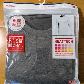 ユニクロ ヒートテック Mサイズ ダークグレー 未使用 自宅保管品 2枚セット