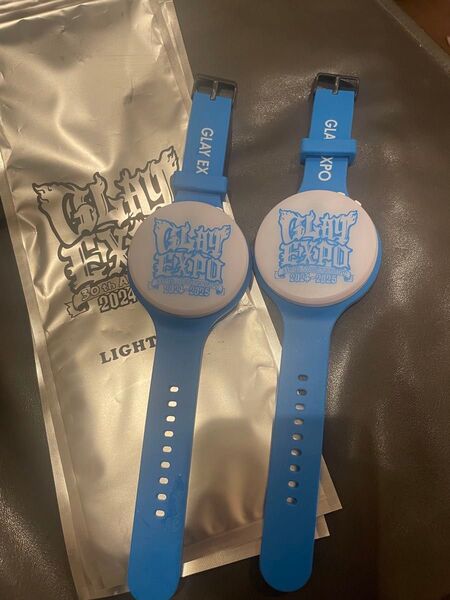 GLAY EXPO 30th LEDリストバンド ライト 2本セットカラー ライトブルー