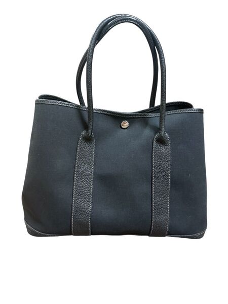 HERMES エルメス ガーデンパーティ トワルオフィシェエ PM ブラック