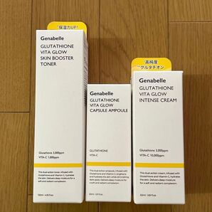 Genabelle ジェナベール グルタチオンビタグロー トナー アンプル クリーム 3点セット