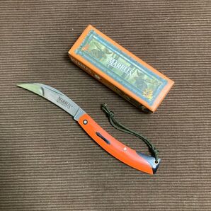 新品未使用 マーブルス フローリストナイフ マッシュルームナイフ 本刃付け済 アウトドア フラワーデザイン 釣り 山菜採り ナイフ