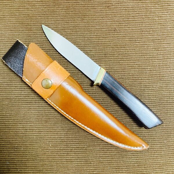 オールドガーバー Custom Ebony C425 ハイス鋼 オリジナルレザーシース ヴィンテージナイフ GERBER ナイフ