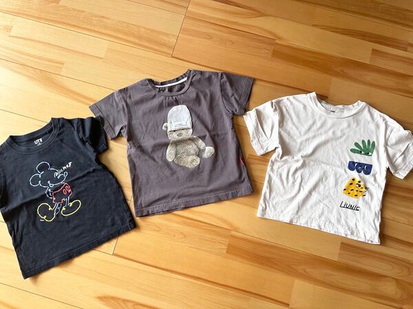 UNIQLO・リニック×H&M 韓国子供服の3枚セット 100 男の子 Tシャツ 女の子