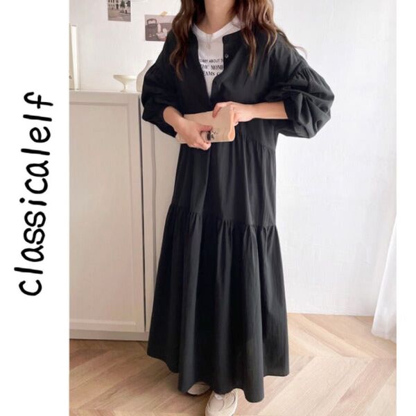 新品 classicalelf バックリボンティアードワンピース