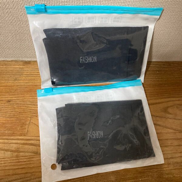 アームカバー FASHION 黒 ブラック 日焼け対策 2セット
