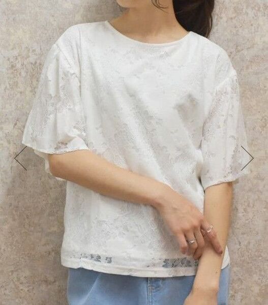 axes femme☆バックデザイン総レースプルオーバー