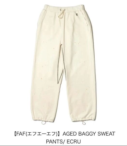FAF Fake As Flowers AGED BAGGY SWEAT PANTSスウェットパンツ サイズ2