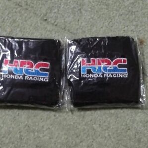 黒2つ HRC HONDA RACING ブレーキ マスターシリンダー カバー リストバンド ホンダレーシング