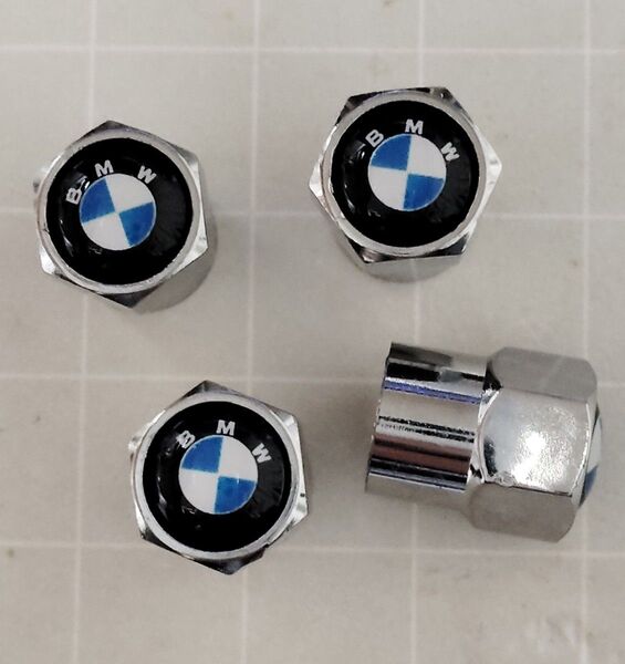 銀角 BMW ホイール エアバルブキャップ E46 E90 E91 E92 E93 F30 F31 F34 F07 F10 F11