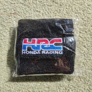 黒 HRC HONDA RACING ブレーキ マスターシリンダー カバー リザーバータンクカバー リストバンド ホンダレーシング