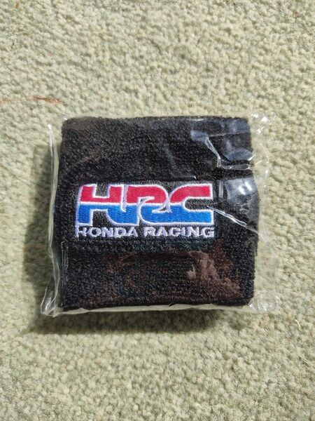 黒 HRC HONDA RACING ブレーキ マスターシリンダー カバー リザーバータンクカバー リストバンド ホンダレーシング