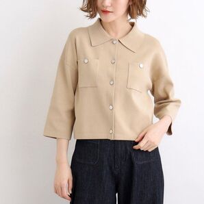 grove グローブ マリン カーディガン ジャケット トップス 七分袖