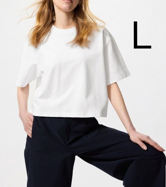UNIQLO ユニクロ テクスチャージャージーT 半袖Tシャツ ホワイト L