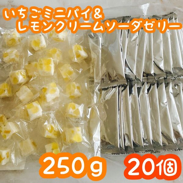 アウトレット お菓子 いちごミニパイ レモンクリームソーダゼリー 菓子 ゼリー