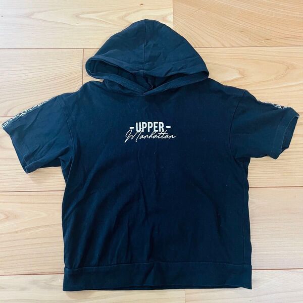 【THE SHOP TK】キッズ 半袖 Tシャツ パーカー ブラック 120