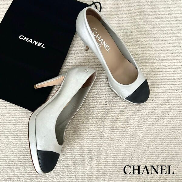 CHANEL シャネル パンプス ヒール ココマーク 24cm 37