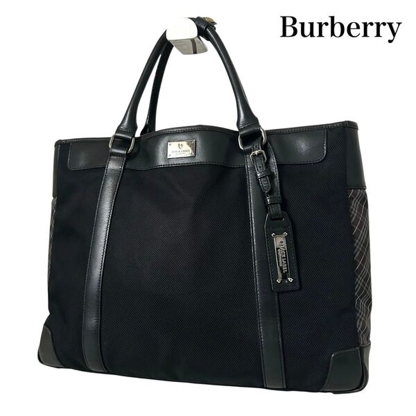 Burberry バーバリー ビジネスバッグ トートバッグ A4可能 黒
