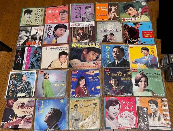 昭和歌謡 レコード盤 50枚セット まとめ売り 小林旭 石原裕次郎 日野てる子 吉永小百合 美川憲一 中古品 送料込み 送料無料
