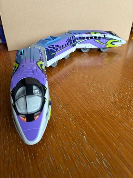 プラレール 新幹線 エヴァンゲリオン プロジェクト 500 TYPE EVA ライト光ります 動作確認済み
