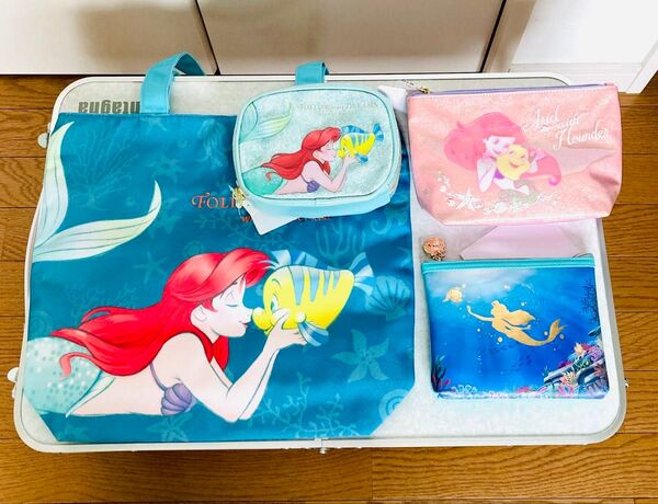 ディズニー リトルマーメイド アリエル トートバッグ ポーチ