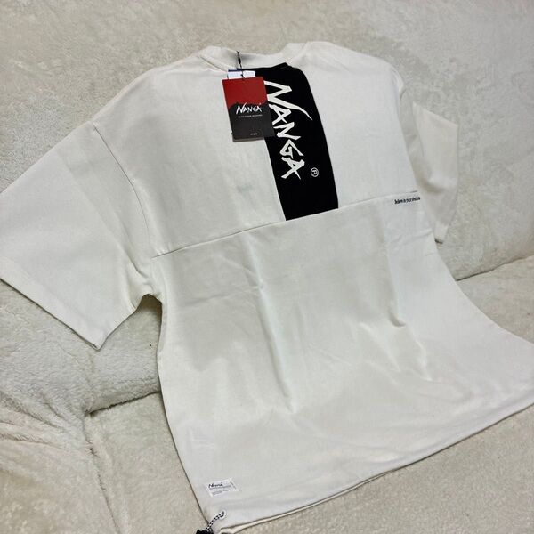 ☆JEANSFACTORY×NANGA☆別注メッシュ切替え ドローコードTシャツ