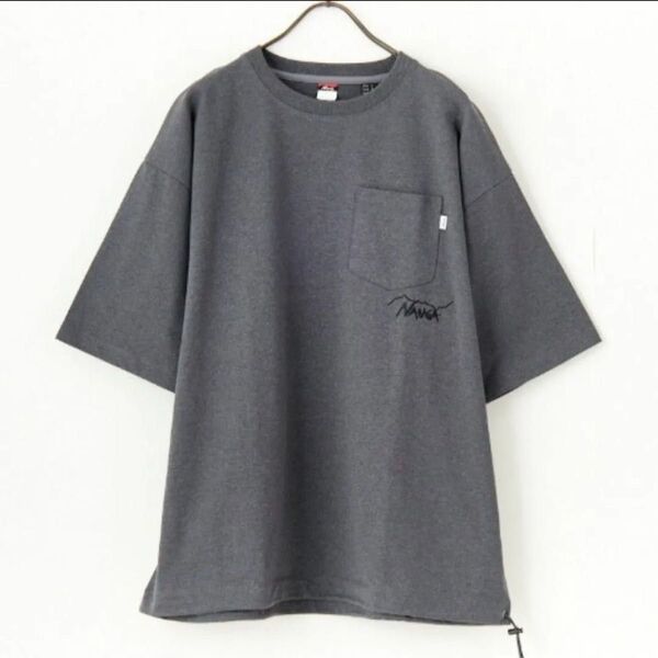 【新品】NANGA ナンガ 別注 ルーズフィット ドローコードポケットTシャツ