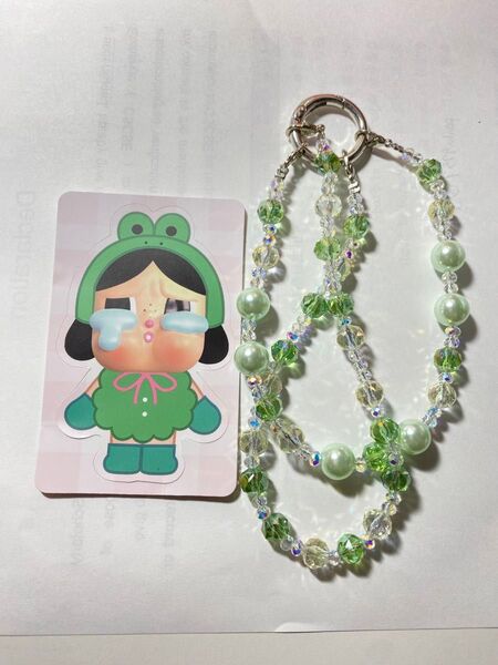 ポップマート スカルパンダ WHAT A FROG Crying Again Series キーホルダー