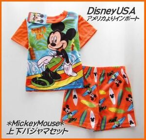 ■人気!最後!USA【Disney＊MickeyMouse】ミッキーマウス半袖パジャマ2歳