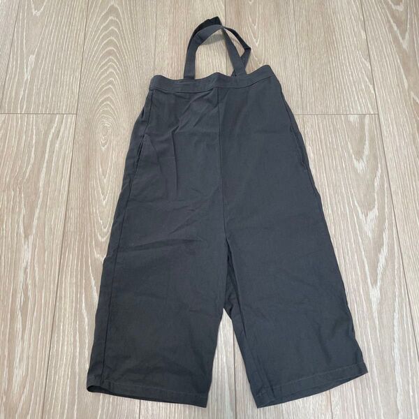 【美品】オージュ ワイドサロペット サスペンダー付き長ズボン キッズ 110cm カーゴパンツ