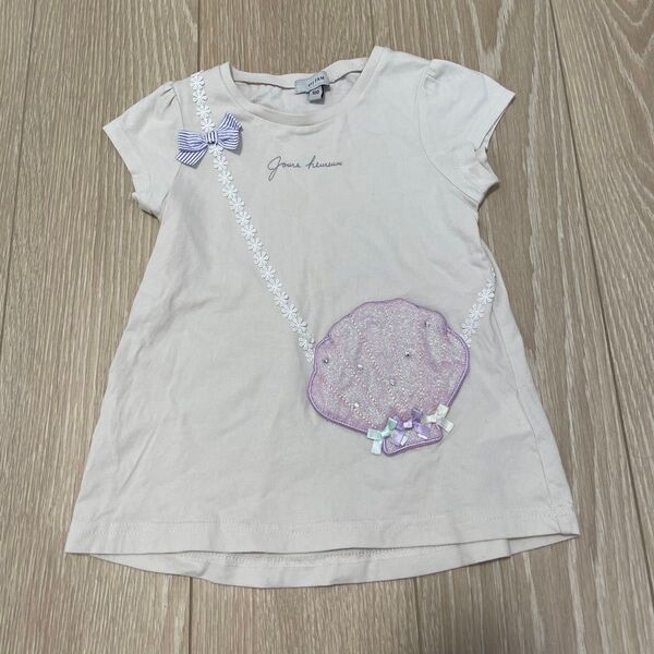 【美品】エニィファム 貝殻ポケット付き半袖Tシャツ キッズ 100cm