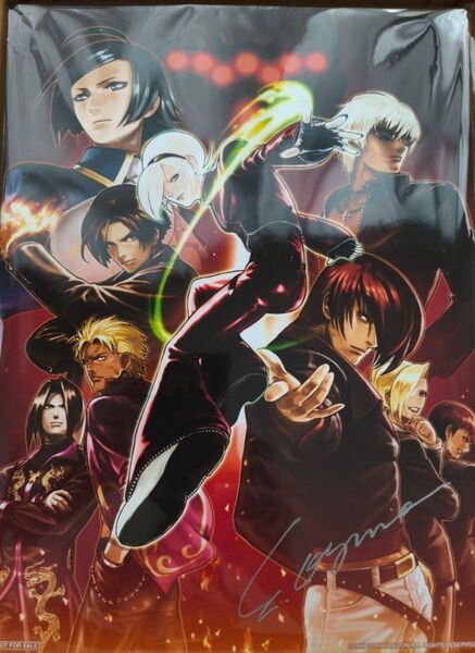 KOF XIII GM SNKイラストレーター おぐらえいすけ氏 直筆サイン入りキャンバスボード 当選品 未開封 非売品