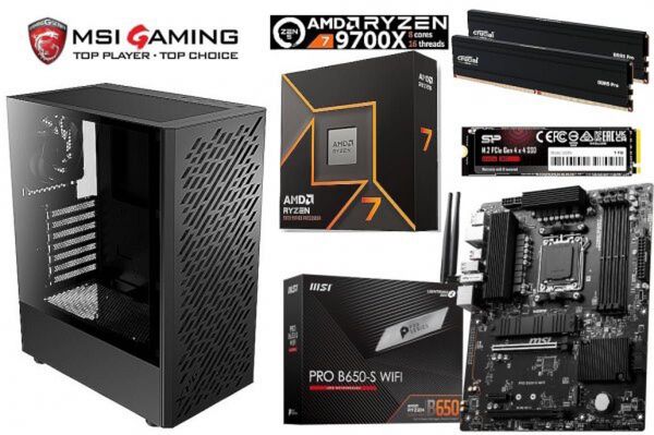 AMD Ryzen7 9700X/水冷/B650/DDR5 32G/M.2SSD 1T/750W/Win11/Office