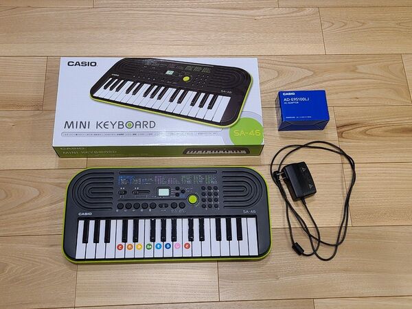 CASIO SA-46 ミニキーボード 電源アダプターセット
