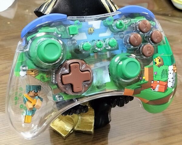 PDP REALMz Wireless Controller for Nintendo Switch Minecraft