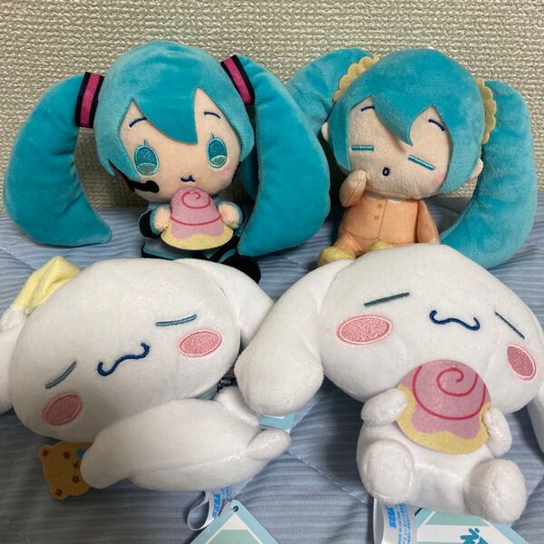 初音ミク×シナモロール ミニぬいぐるみ Vol.7 4種セット コンプリート