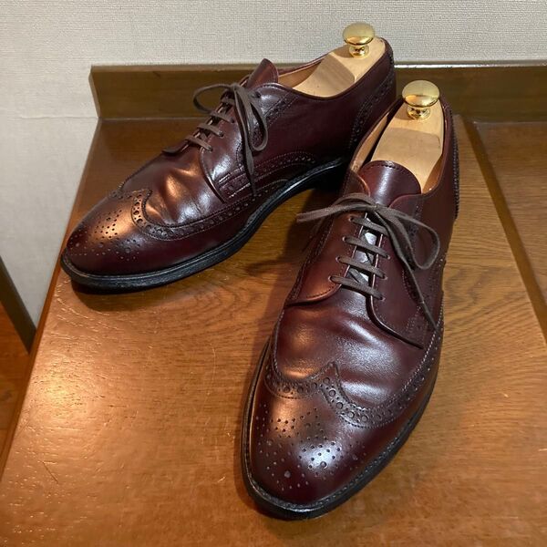 【レアモデル】Allen Edmonds ashland ドレスシューズ US9.5D 27.5cm バーガンディ アメリカ製