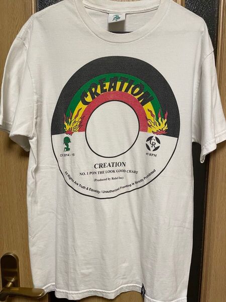 Creation Tシャツ レコード風デザイン ホワイト ユナイテッドアローズ
