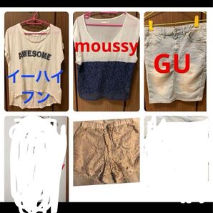 再値下げ!まとめ売り4点へ レディース 夏物 トップス スカート ショートパンツ タンクトップ 花柄 レース