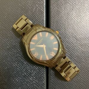 美品!参考価格47,800円!EMPORIO ARMANI 腕時計 AR1444 CERAMICA メンズ ブラウン