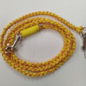 犬用リード オレンジ×イエロー(ハンドメイド)