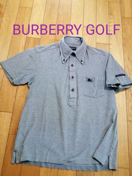 BURBERRY GOLFバーバリーゴルフ メンズ 半袖ポロシャツ ボタンダウン M