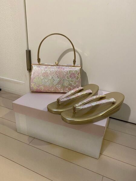 未使用 振袖 訪問着 草履バッグセット フリーサイズ 帯地 成人式 結婚式 卒業式袴にも