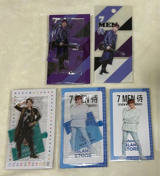 7 MEN 侍 KEY TO LIT 中村嶺亜 アクスタ ステッカー アクリルスタンド