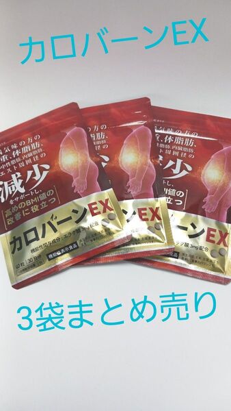 カロバーンEX 3袋セット(30日分×3) ダイエット エラグ酸