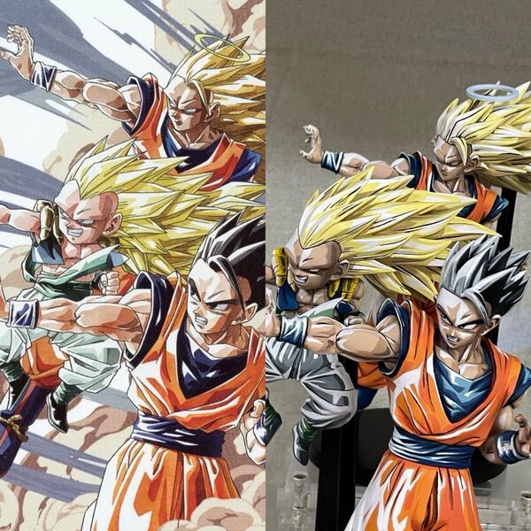 ドラゴンボール フィギュア リペイント MATCH MAKERS 3体セット 二次元彩色
