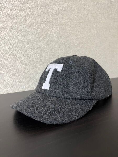 THE NORTH FACE ノースフェイス TFNロゴ シリーズキャップ ウール素材 チャコールグレー フランネル
