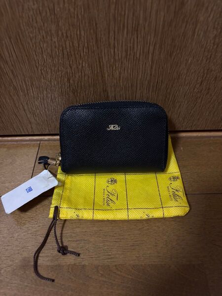 新品【FELISI 】コインケース キーケース フェリージ コニャック イタリア製 型押し 最高級レザー 小銭入れ コインケース