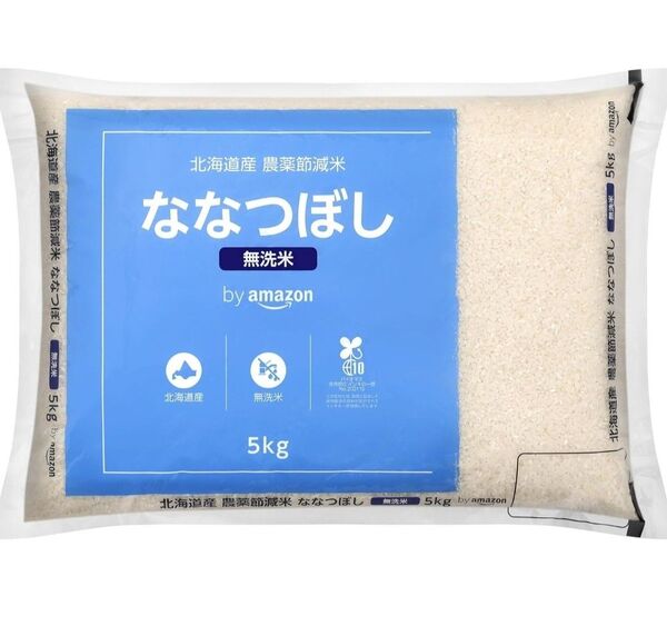 【Amazonブランド】北海道産 ななつぼし 無洗米 5kg