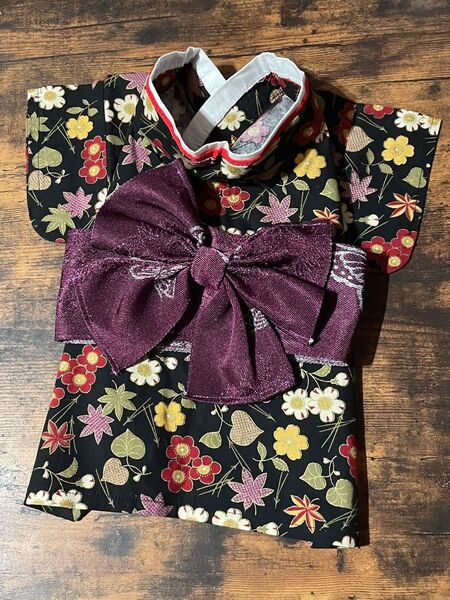 犬服 pick-up シックな浴衣&帯セット